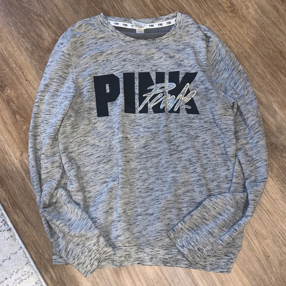Victoria’s Secret PINK heather gray crew neck